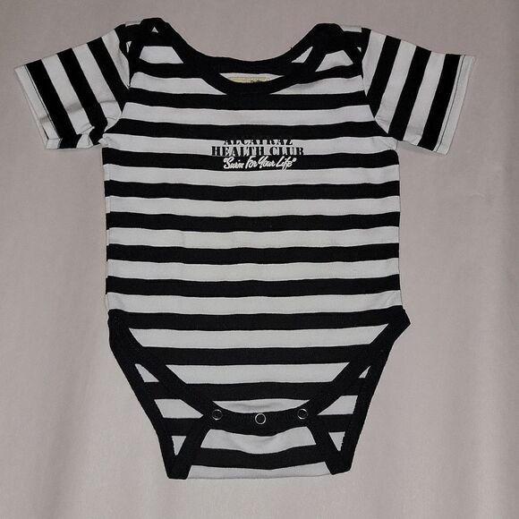 Ying's Vintage 90s Alcatraz Health Club Swim For Your Life Onesie XS 3-6 Months - Picture 1 of 6